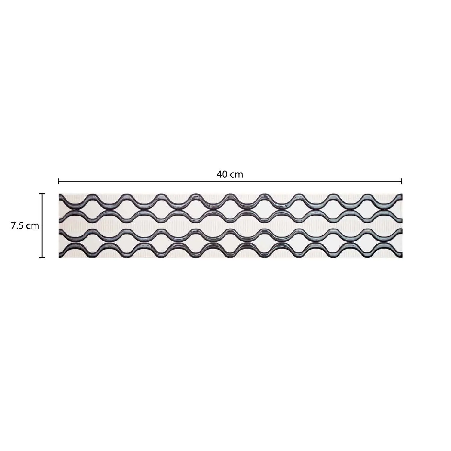 Listelo Decor 40 x 7.5 cm KANTU (Pieza)