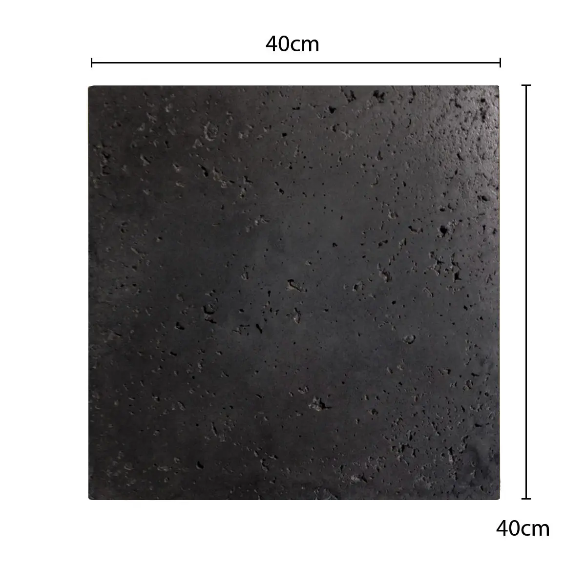 Piedra Travertino Carbón 40 x 40 cm SPAZIO - por caja