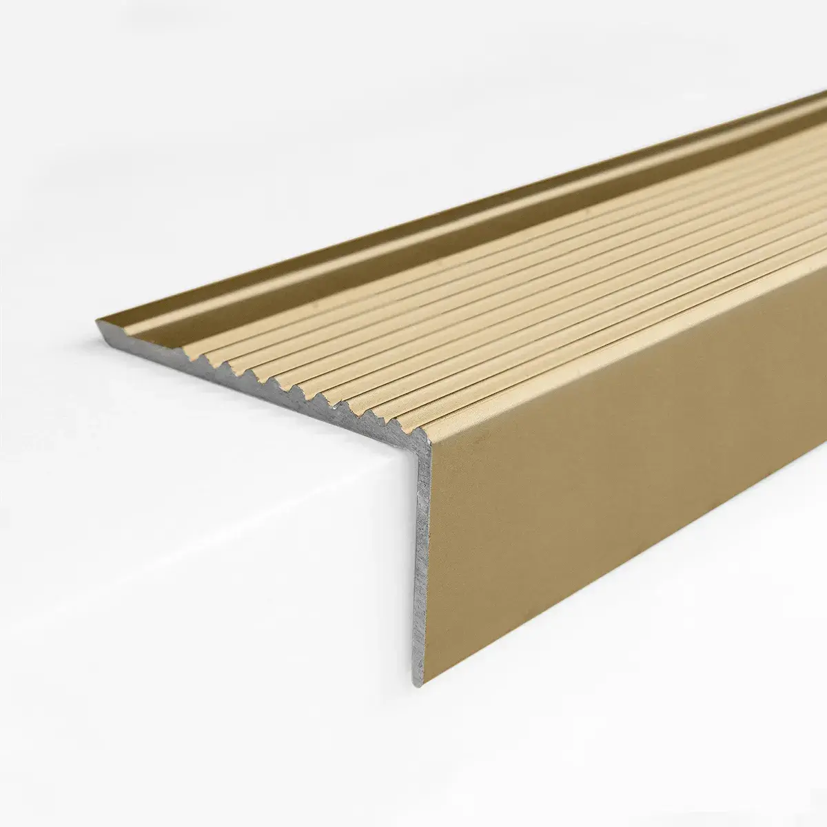 Borde Escalera Aluminio Champagne Mate de 240cmx4cm KANTU